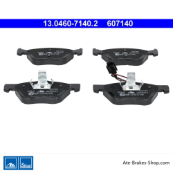 ATE original brake pads (13046071402) for Alfa Romeo, Fiat, Lancia