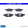 ATE plaquettes de frein d’origine (13046071412) pour Fiat
