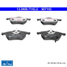 ATE plaquettes de frein d’origine (13046071432) pour Ford, Seat, Volkswagen (VW)
