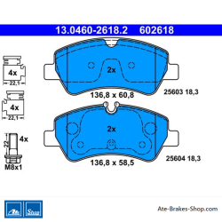 ATE originale Bremsbeläge (13046026182) für Ford