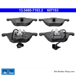 ATE plaquettes de frein d’origine (13046071532) pour Ford, Seat, Volkswagen (VW)