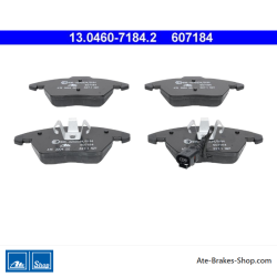 ATE original brake pads (13046071842) for Audi, Seat, Skoda, Volkswagen (VW)