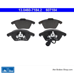 ATE plaquettes de frein d’origine (13046071842) pour Audi, Seat, Skoda, Volkswagen (VW)