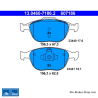 ATE original brake pads (13046071862) for Ford