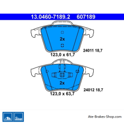 ATE original brake pads (13046071892) for Volvo
