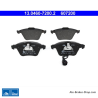 ATE pastillas de freno originales (13046072002) para Audi, Seat, Skoda, Volkswagen (VW)