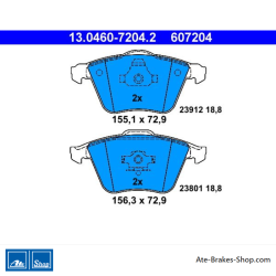 ATE originele remblokken (13046072042) voor Ford, Mazda, Opel, Saab, Volvo