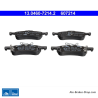ATE original brake pads (13046072142) for Daihatsu, Toyota