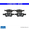 ATE original brake pads (13046072202) for Mercedes-Benz