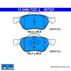 ATE originale Bremsbeläge (13046072212) für Renault