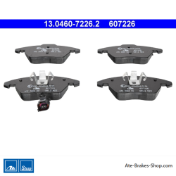 ATE originale Bremsbeläge (13046072262) für Audi