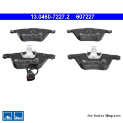 ATE plaquettes de frein d’origine (13046072272) pour Audi, Seat, Volkswagen (VW)