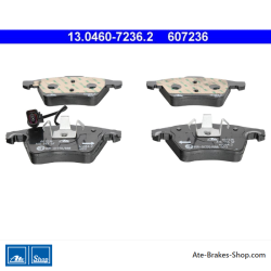ATE pastillas de freno originales (13046072362) para Volkswagen (VW)