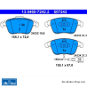 ATE plaquettes de frein d’origine (13046072422) pour Audi, Seat, Volkswagen (VW)