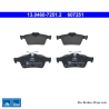 ATE original brake pads (13046072512) for Renault