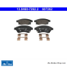 ATE originele remblokken (13046072622) voor Chevrolet, Opel