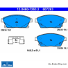 ATE plaquettes de frein d’origine (13046072632) pour Chevrolet, Opel et Vauxhall