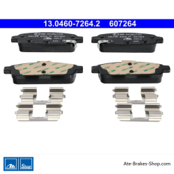 ATE original brake pads (13046072642) for Chevrolet, Opel, Vauxhall