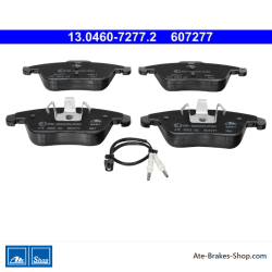 ATE original brake pads (13046072772) for Peugeot