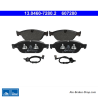 ATE plaquettes de frein d’origine (13046072802) pour Audi