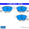 ATE plaquettes de frein d’origine (13046072842) pour Honda