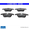 ATE originele remblokken (13046072852) voor Audi, Seat, Volkswagen (VW)