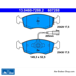 ATE originalen Bremsbeläge (13046072882) für Fiat