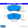 ATE plaquettes de frein d’origine (13046072892) pour Fiat, Lancia