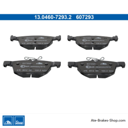 ATE plaquettes de frein d’origine (13046072932) pour Audi, Cupra, Seat, Skoda, Volkswagen (VW)