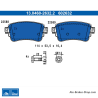 ATE plaquettes de frein d’origine (13046026322) pour Citroën, Fiat, Opel, Peugeot, Toyota