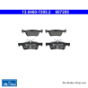 ATE plaquettes de frein d’origine (13046072952) pour Peugeot