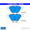 ATE plaquettes de frein d’origine (13046072962) pour BMW