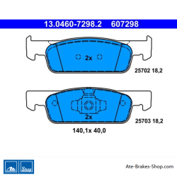 ATE plaquettes de frein d’origine (13046072982) pour Dacia, Renault et Smart
