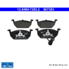 ATE pastillas de freno originales (13046073032) para Audi, Seat, Skoda, Volkswagen (VW)