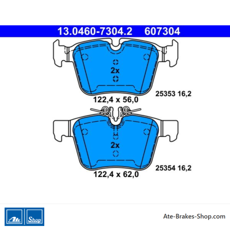 ATE plaquettes de frein d’origine (13046073042) pour Mercedes-Benz
