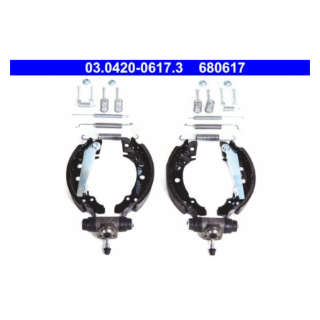 ATE Kit original de zapatas de freno (0304200617301) para Audi Seat Volkswagen