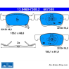 ATE plaquettes de frein d’origine (13046073082) pour Opel