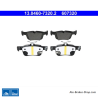 ATE originalen Bremsbeläge (13046073202) für Ford