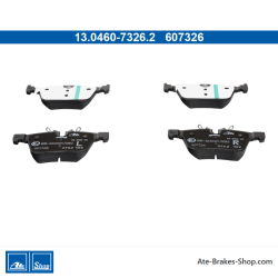 ATE pastillas de freno originales (13046073262) para Jaguar, Land Rover, Volvo