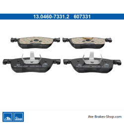 ATE originele remblokken (13046073312) voor Citroën, Opel, Peugeot, Toyota