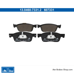 ATE originele remblokken (13046073312) voor Citroën, Opel, Peugeot, Toyota