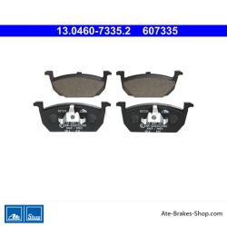 ATE originele remblokken (13046073352) voor Audi, Seat, Skoda, Volkswagen (VW)
