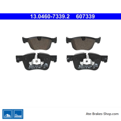 ATE original brake pads (13046073392) for Citroën, Opel, Peugeot, Toyota, Vauxhall