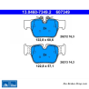ATE pastillas de freno originales (13046073492) para BMW y Mini