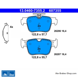 ATE original brake pads (13046073552) for Audi, Cupra, Ford, Seat, Skoda, Volkswagen (VW)