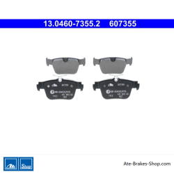 ATE pastillas de freno originales (13046073552) para Audi, Cupra, Ford, Seat, Skoda, Volkswagen (VW)