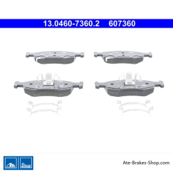 ATE plaquettes de frein d’origine (13046073602) pour Abarth, Fiat, Lancia