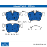 ATE original brake pads (13046073632) for Volvo