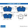 ATE original brake pads (13046073642) for Volvo