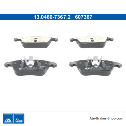 ATE originalen Bremsbelägen (13046073672) für Citroën, Opel, Peugeot